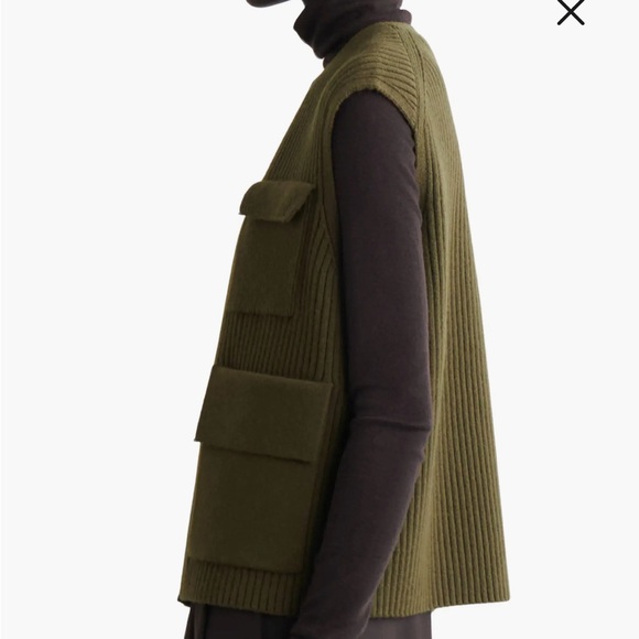 COS Merino Wool Rib Utility Vest - Picture 6 of 7